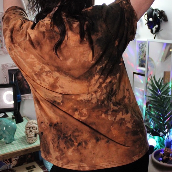 Upcycled Notorious B.I.G. Biggie bleached t-shirt - Picture 5 of 5